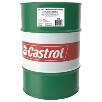 Castrol Vecton Long Drain 15W-40 CK-4/E9 Engine Oil 205L - 3418175